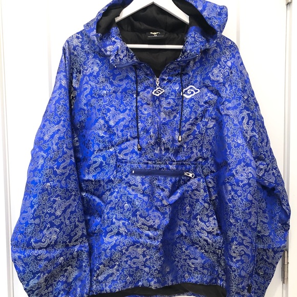 Hooded unisex jacket with cool reflective pattern - Picture 2 of 5